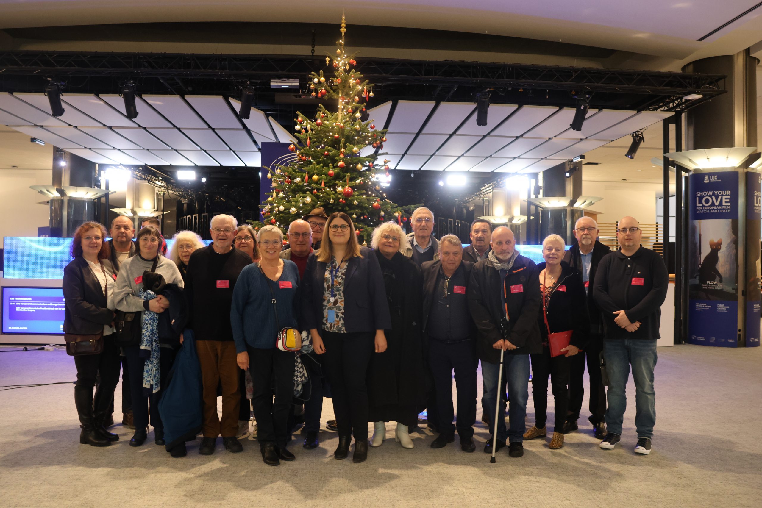 Accueil des porte-drapeaux de la Marne au Parlement Européen